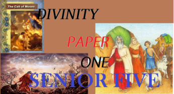 Download all lessons of Divinity paper One Senior Five