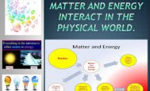 MATTER AND ENERGY