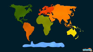 S.S.T/P/7: WORLD CONTINENTS IN ORDER OF THEIR SIZES 1