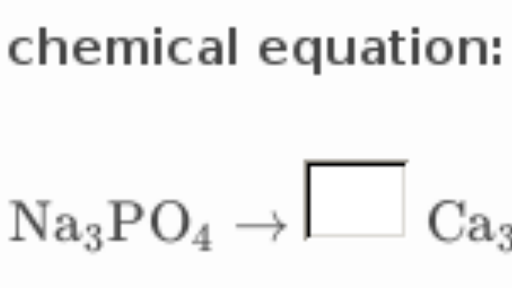 CHEMICAL EQUATIONS