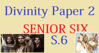 Download All Lessons of Divinity Paper Two Senior Six