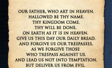 The lord's prayer