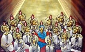 apostles receive the holy spirit