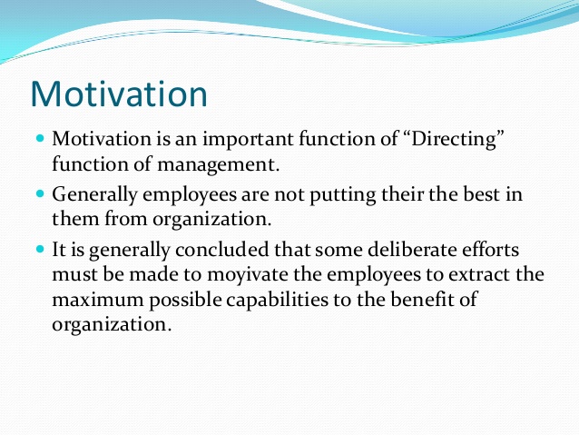 The Motivation Function