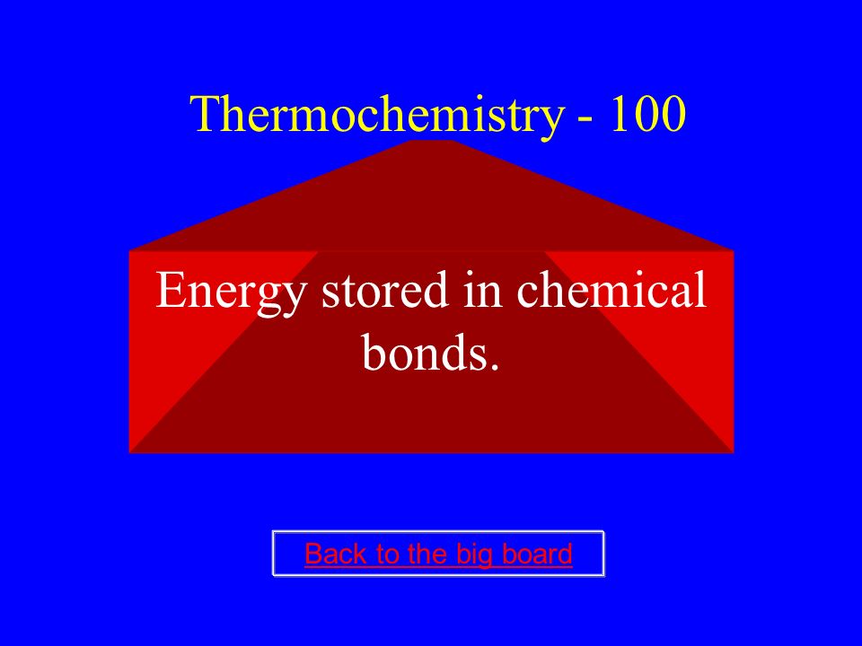 THERMOCHEMISTRY