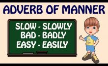 English grammar adverbs of manner