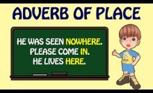 English grammar adverbs of place