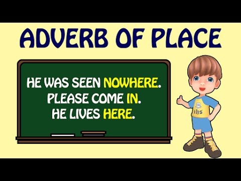 English grammar adverbs of place