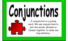 English grammar- conjunctions