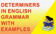 English grammar determiners