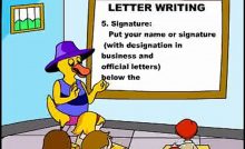 English Grammar Letter writing