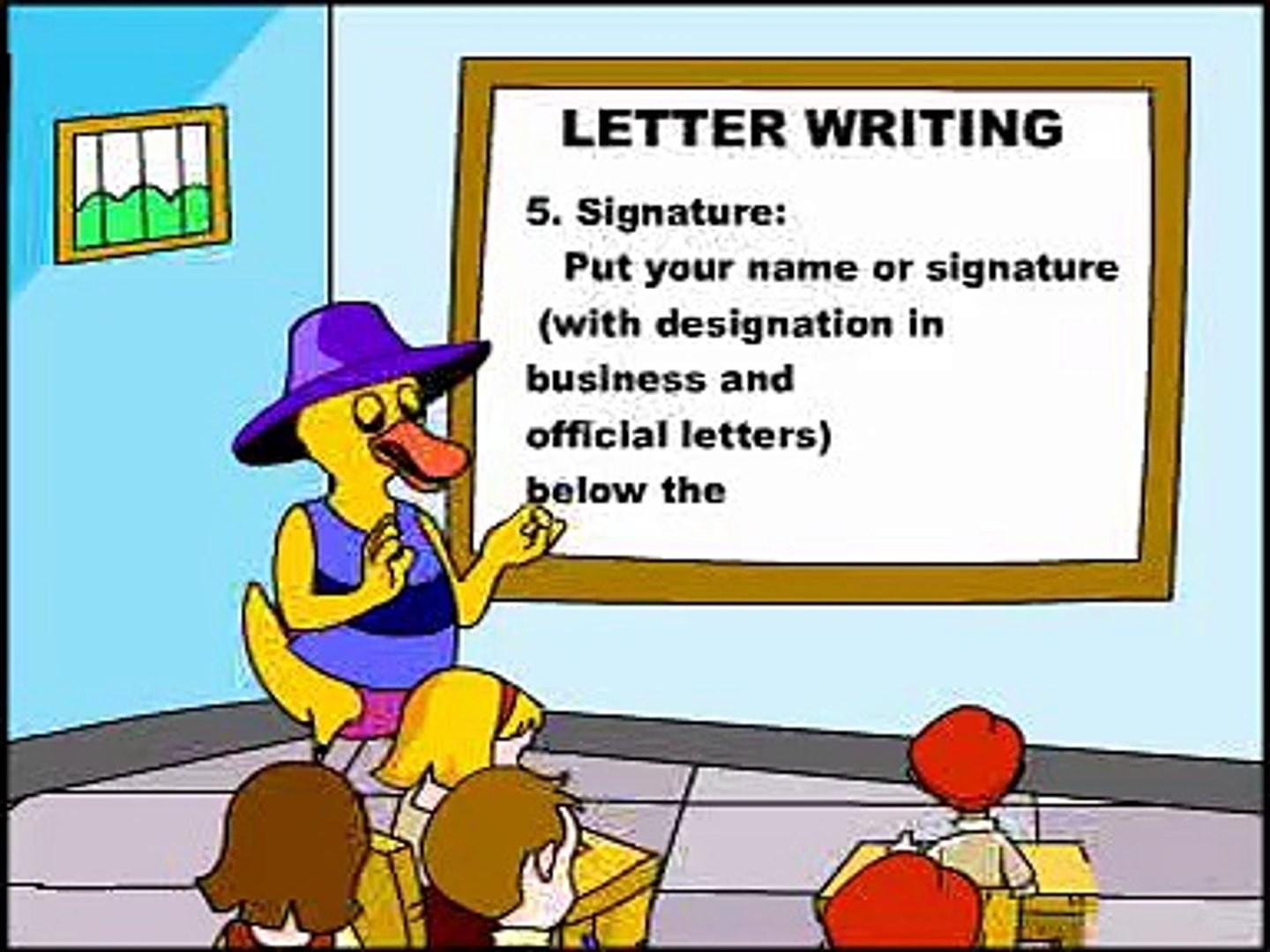 English Grammar Letter writing