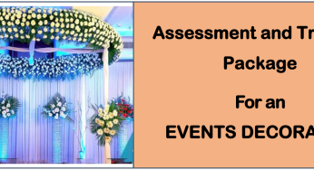 DIT-ASSESSMENT AND TRAINING PACKAGE FOR AN EVENTS DECORATOR