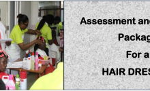 DIT-ASSESSMENT AND TRAINING PACKAGE FOR A HAIR-DRESSER