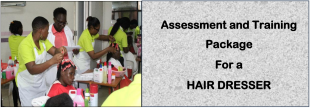 DIT-ASSESSMENT AND TRAINING PACKAGE FOR A HAIR-DRESSER