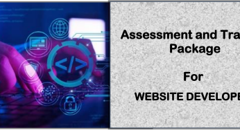 DIT-ASSESSMENT AND TRAINING PACKAGE FOR A WEBSITE DEVELOPER