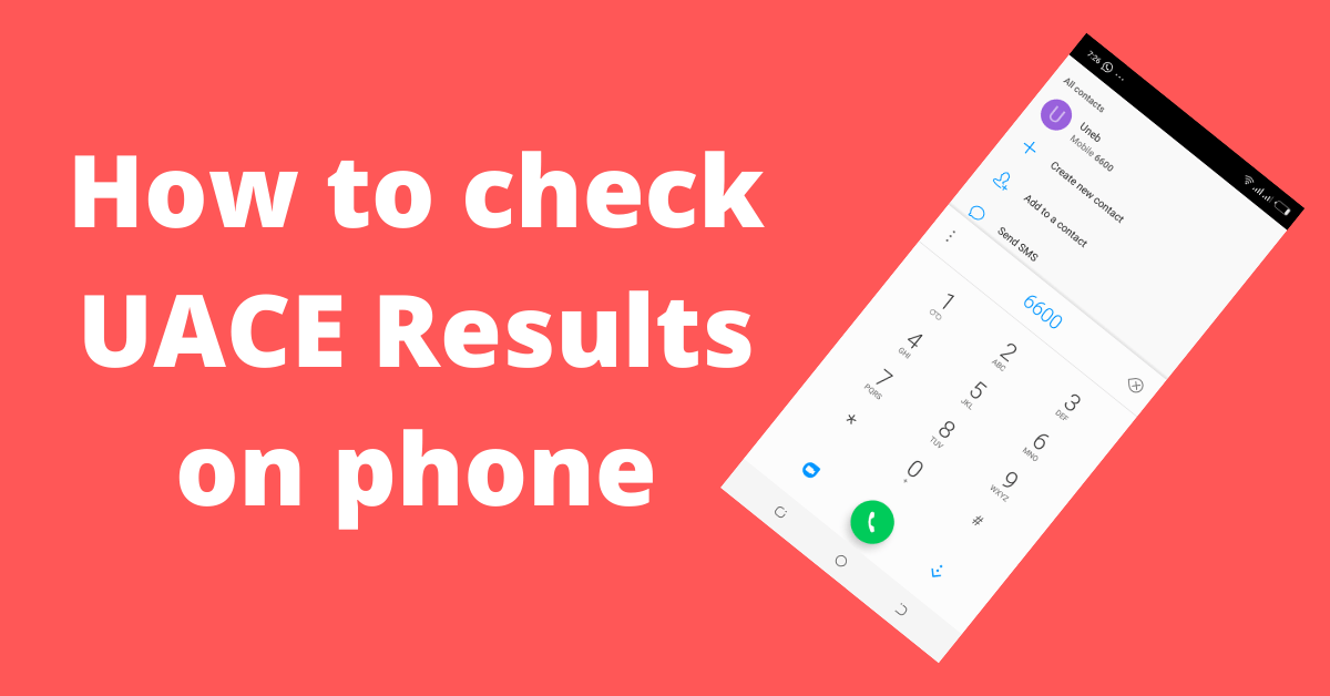 How To Check 2023 UACE Results on Phone 2